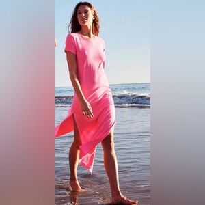 SUNDRY T-shirt Dress in Neon Pink, size 1
